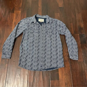 Cody James Boys Long Sleeve Pearl Snap Button Up Size Large Western Cowboy